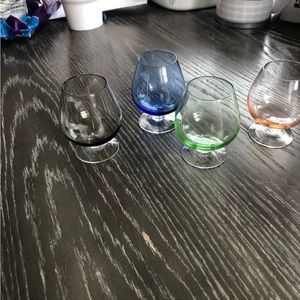 Vintage mini cordial glasses